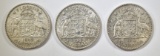 1942, 43 & 44 AUSTRALIAN FLORIN SILVER COINS