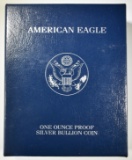 2005-W PROOF AMERICAN SILVER EAGLE ORIG BOX/COA