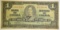 1937 $1 CANADA NOTE  F-VF