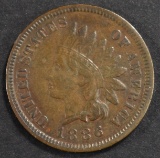 1886 TYPE 1 INDIAN HEAD CENT  XF