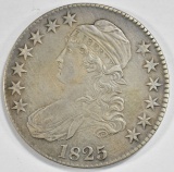 1825 BUST HALF DOLLAR  AU/UNC