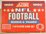 1990 SCORE NFL FOOTBALL ROOKIE & TRADED SET