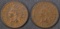 1884 & 85 INDIAN HEAD CENTS  XF