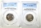 1949 MS-65 & 55 MS-66 PCGS GRADED QUARTERS