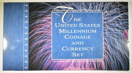 2000 U.S. MINT MILLENNIUM COINAGE & CURRENCY SET