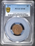 1877 INDIAN HEAD CENT  PCGS XF-40