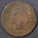 1868 INDIAN HEAD CENT  VG