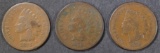 1875, 76, 78 INDIAN HEAD CENTS  G-VG