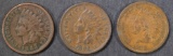 1879, 82, 83 INDIAN HEAD CENTS  VF-XF/AU