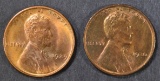 1929 & 30 LINCOLN CENTS  GEM BU  RED