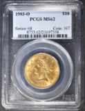 1903-O  $10 GOLD LIBERTY  PCGS MS-62