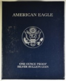 2000-P PROOF AMERICAN SILVER EAGLE ORIG BOX/COA