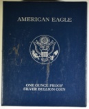 2001-W PROOF AMERICAN SILVER EAGLE ORIG BOX/COA