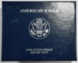 2008-W PROOF AMERICAN SILVER EAGLE ORIG BOX/COA