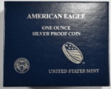 2012-W PROOF AMERICAN SILVER EAGLE ORIG BOX/COA