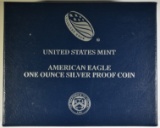 2013-W PROOF AMERICAN SILVER EAGLE ORIG BOX/COA