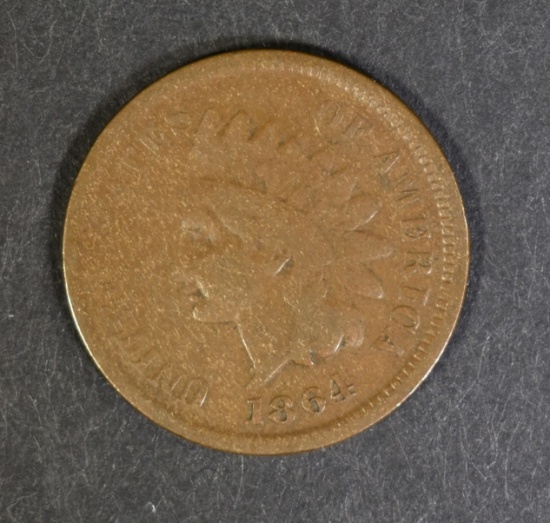 1864-L INDIAN HEAD CENT  G/VG