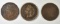 1863 F, 1864 BR VG & 1870 GOOD INDIAN HEAD CENTS