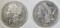 1880-S & 81-S MORGAN DOLLARS AU/BU