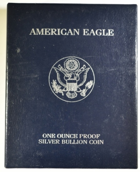 1999-P PROOF AMERICAN SILVER EAGLE ORIG BOX/COA