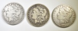 (3) 1887-O MORGAN DOLLARS