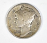 1917-D MERCURY DIME  XF