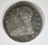 1837 BUST HALF DOLLAR  BU  RIM BUMP