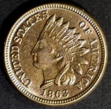 1863 INDIAN HEAD CENT CH/GEM BU