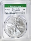 2021-(P) T-1 EMERG ASE PCGS MS-69 1st STRIKE