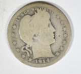 1914-S BARBER QUARTER  AG