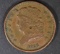 1832 HALF CENT  AU  SMALL HOLE AT NECK