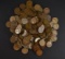 250-MIXED DATE CIRC LINCOLN  CENTS FROM THE 1920'S