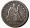 1855-O SEATED LIBERTY QUARTER VF