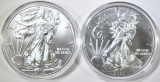 (2) 2015 AMERICAN SILVER EAGLES