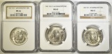 1947-P,D,S B.T.W. COMMEM HALVES  NGC MS-65