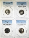 4 1966 SMS WASHINGTON QUARTERS, PCGS SP-66