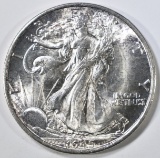 1945-S WALKING LIBERTY HALF, CH BU