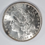 1887 MORGAN DOLLAR  GEM BU