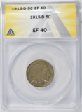 1915-D BUFFALO NICKEL ANACS EF-40