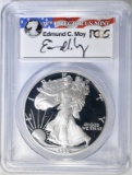 1990-S AM. SILVER EAGLE, PCGS PR-69 DCAM