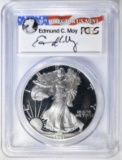 1993-P AM SILVER EAGLE, PCGS PR-69 DCAM