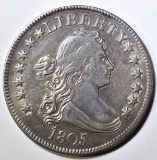 1805 BUST QUARTER XF/AU