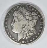 1904-S MORGAN DOLLAR FINE