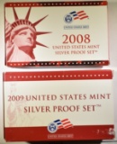 2008 & 2009 U.S. SILVER PROOF SET