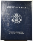 1999-P PROOF AMERICAN SILVER EAGLE ORIG BOX/COA