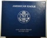 2007-W PROOF AMERICAN SILVER EAGLE ORIG BOX/COA