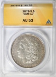 1878-S MORGAN DOLLAR  ANACS AU-53