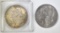 1886 & 1889 XF MORGAN DOLLARS