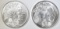 2-ONE OUNCE .999 SILVER BUFFALO/INDIAN ROUNDS