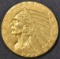1909 $5.00 GOLD INDIAN XF